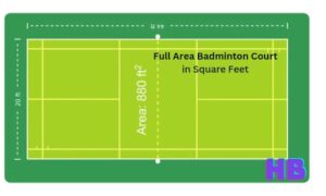 Area of a full badminton 