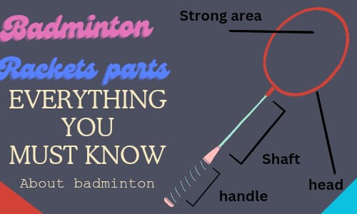 parts of badminton rackets