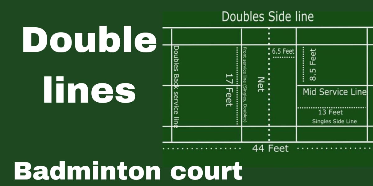 doubles badminton court line